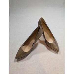 september moon gold glittery heels made in japan size 24‎